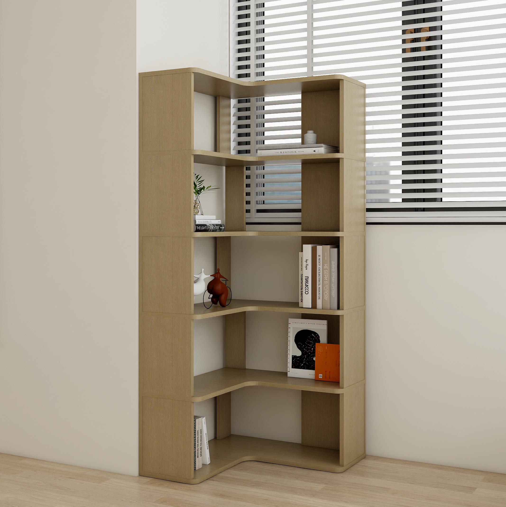 正四方轉角書櫃