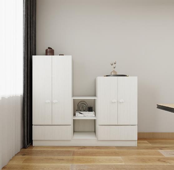 兒童書櫃-弧角門矮書櫃-5