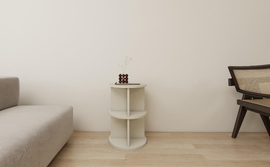 簡約邊櫃-圓形開放式-2