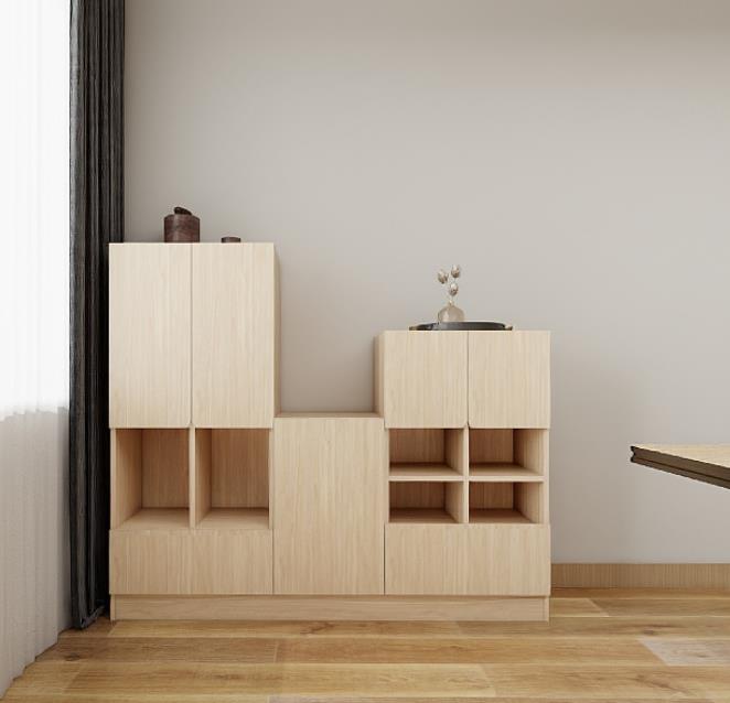 兒童書櫃-弧角門矮書櫃-4 